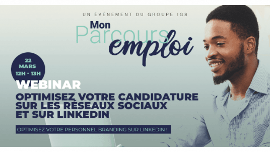 INVITATION - Webinar – Lundi 22 Mars - Mon parcours emploi